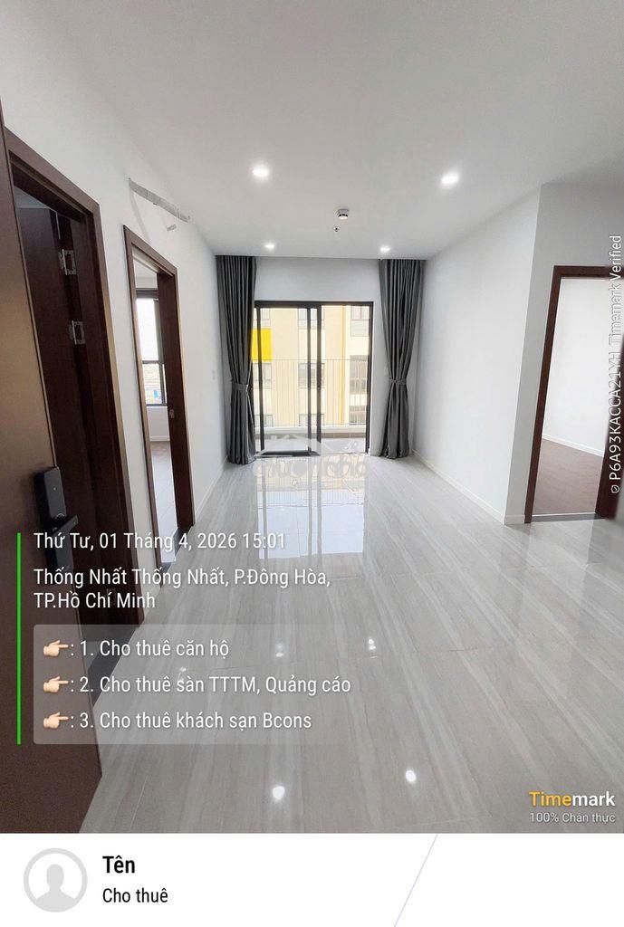 Cho thuê căn 2pn 2wc giá chỉ 6tr7 - hỗ trợ giảm giá 6 tháng đầu