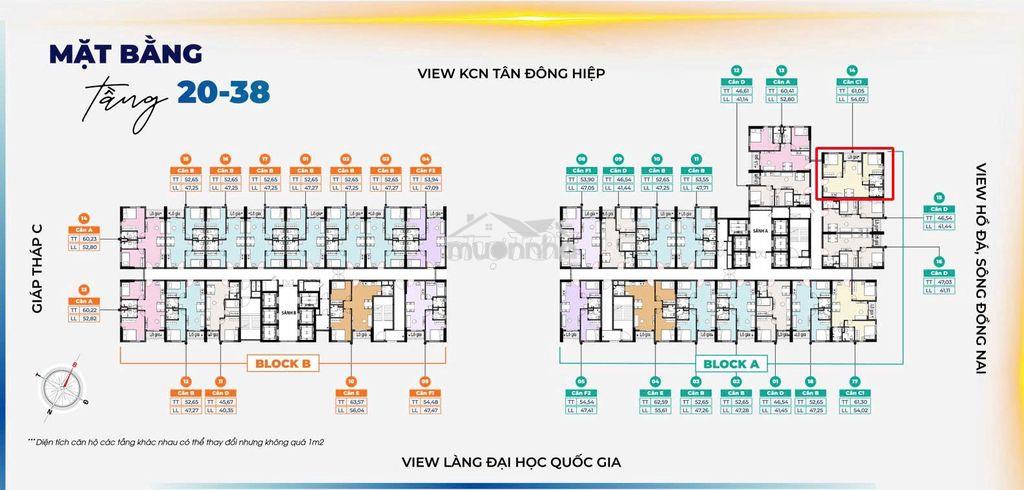 Bán căn góc 61m2 - 2pn2wc bcons tân đông hiệp giá gốc - 3