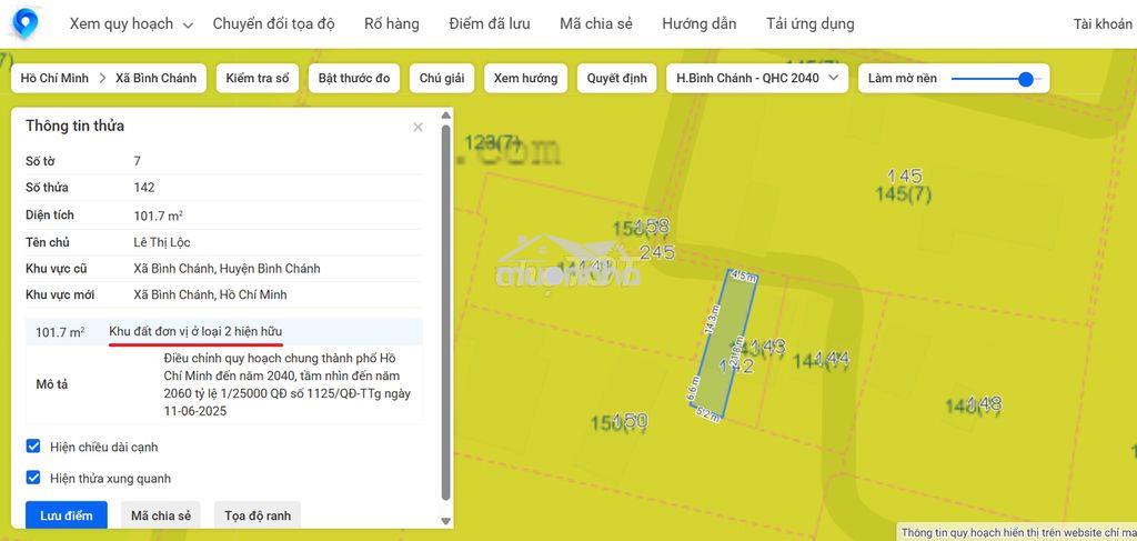 Đất xã bình chánh 5m x 20m, sổ hồng riêng. - 2