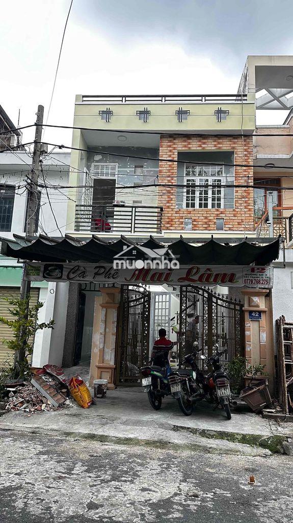 Bán nhà mặt tiền đường khu nội bộ tây thạnh đường t8 4x25m sổ hồng r - 2