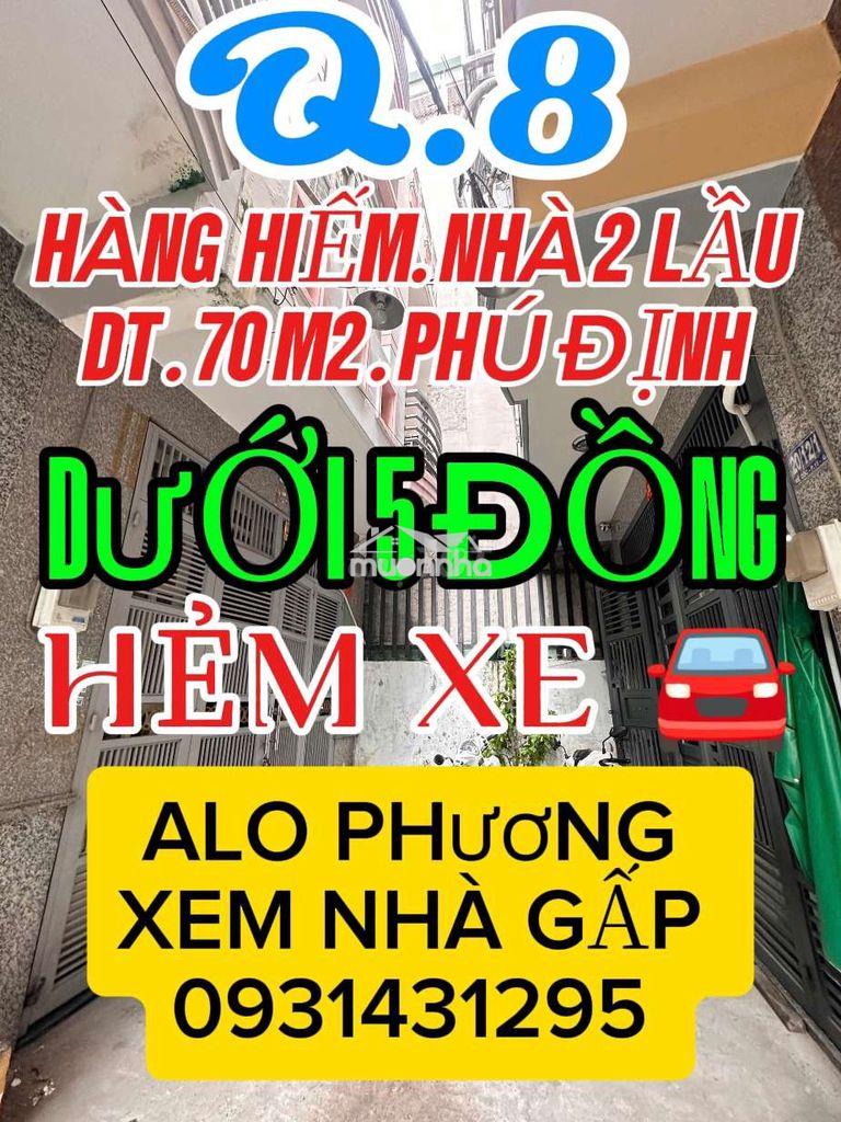 Nhà  2 lầu  giá  tốt  . p . phú định