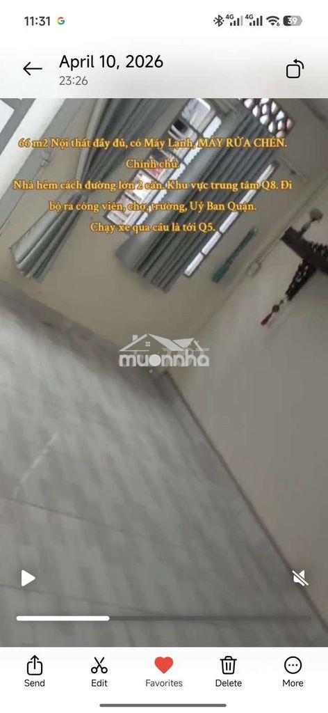 ​Chính chủ nhà 66m2 gần ubnd q8, aeon. camera, máy lạnh, máy rửa chén - 3