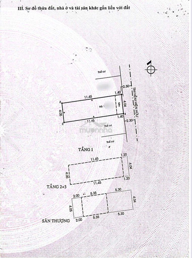 Vườn lài, tân phú, hẻm xe hơi, 52m2, 4 tầng , đang cho thuê 11tr/th - 3