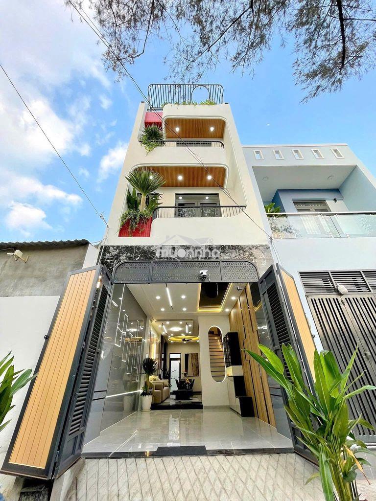 Nhà mới xây dựng (4x15)m 3 lầu 4pn, 5wc tại an phú đông, quận 12, hcm