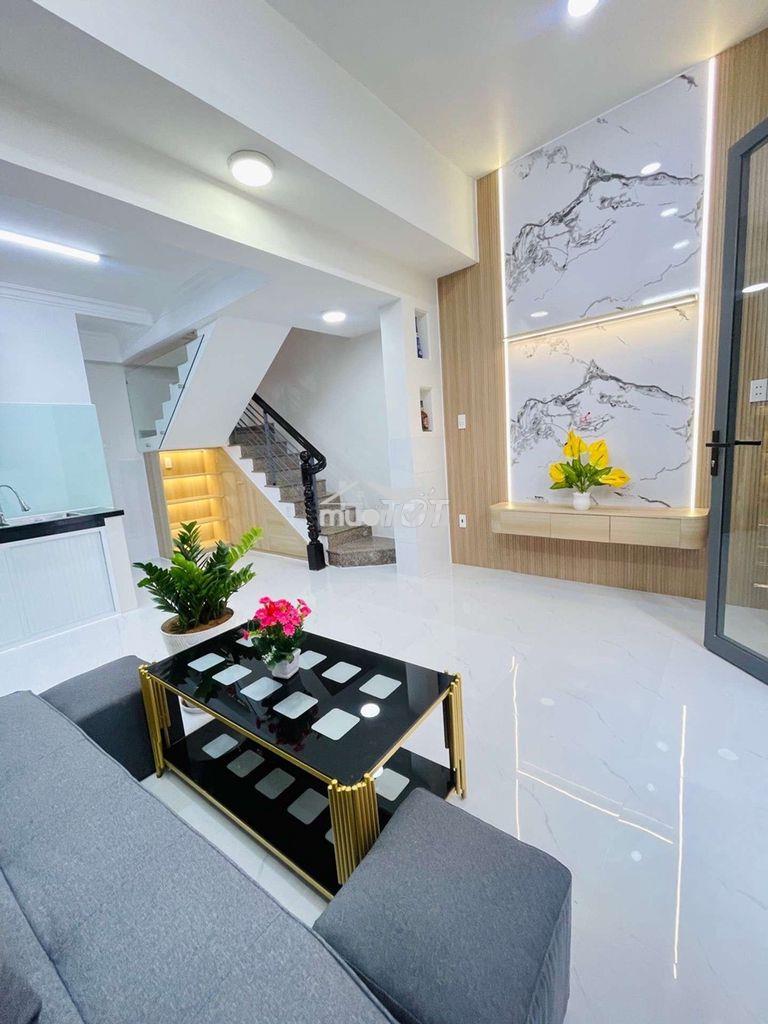 Phan văn trị, bình thanh, 35m, 4 tầng, giá: 5.23 tỷ, tặng ful nội thất - 3