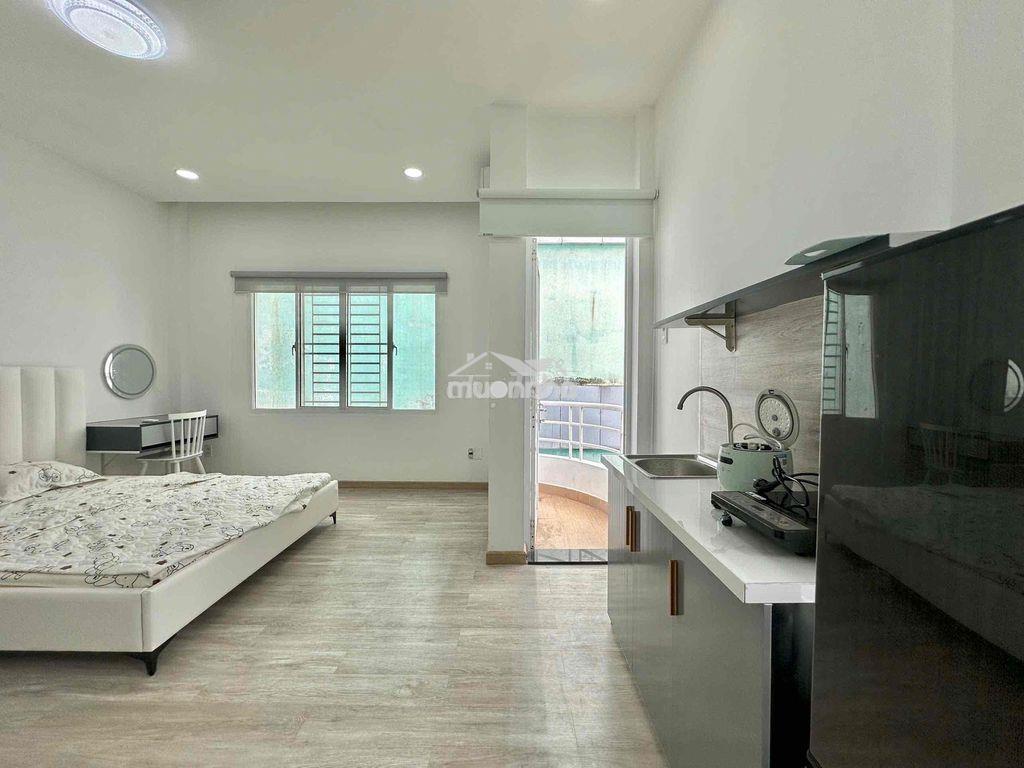 🏡Studio ban công full nội thất siêu rộng có thang máy ngay q3 - 4