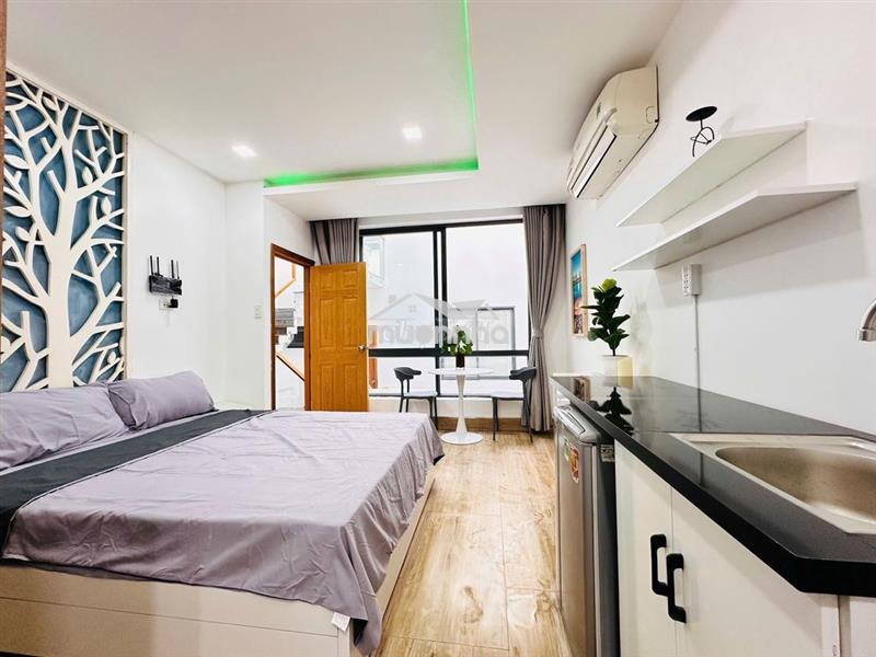 Cho thuê chdv bình thạnh studio, full nội, ban công, cửa sổ, 20m2,