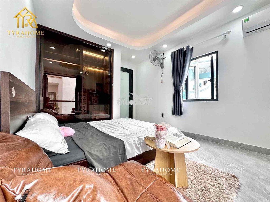 Thuê căn hộ hoàng hoa thám 25m2 nhà mới - ban công full nội thất - 3