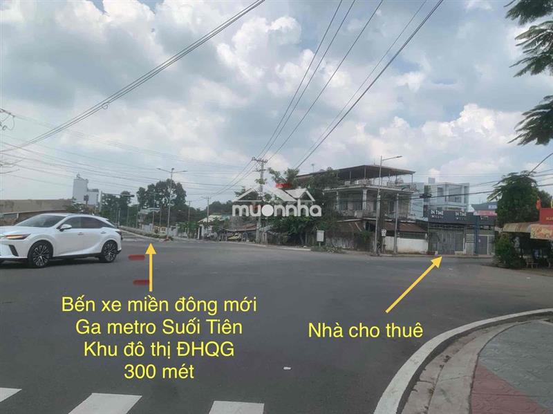 Cho thuê nhà mặt tiền đường thống nhất