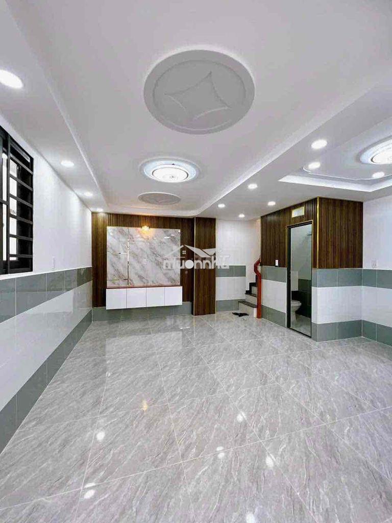 Cho thuê nhà mới đẹp 5,5m x 7m. 1tr,1lầu,2pn,2wc. thới an,q12,