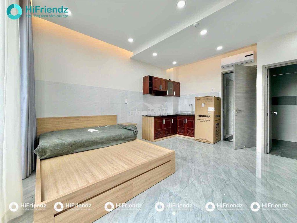Studio cao cấp full nội thất ban công thang máy mới xây ngay cầu vượt - 2
