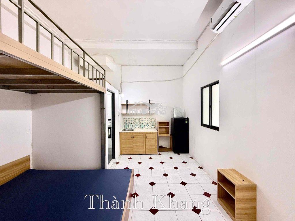 Cho thuê căn hộ 1 gác 1 giường full nt rộng 25m2 ngay cv lê thị riêng - 4