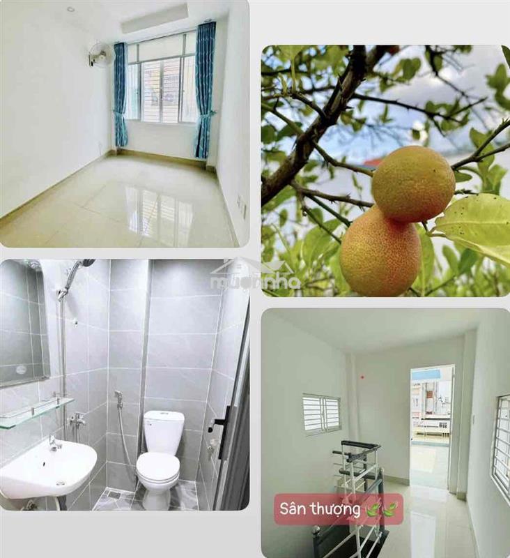 Nhàmới xinh, gần q1, bà chiểu, 1trệt 1lầu + lửng, 2p. ngủ, sân phơi