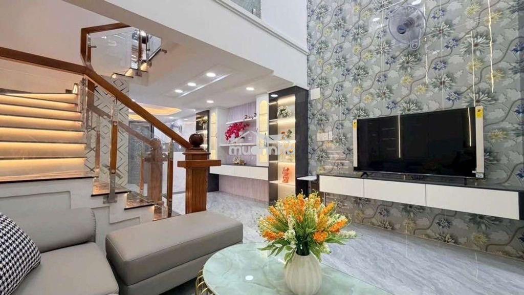 Hơn 6 tỷ,nhà quang trung, 5 tầng, hẻm lớn, oto đỗ cổng, 4x12m,nội nhập - 2