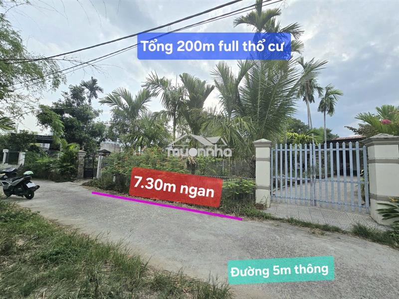 Bán đất giáng đông - hòa xuân | 200m² full thổ cư