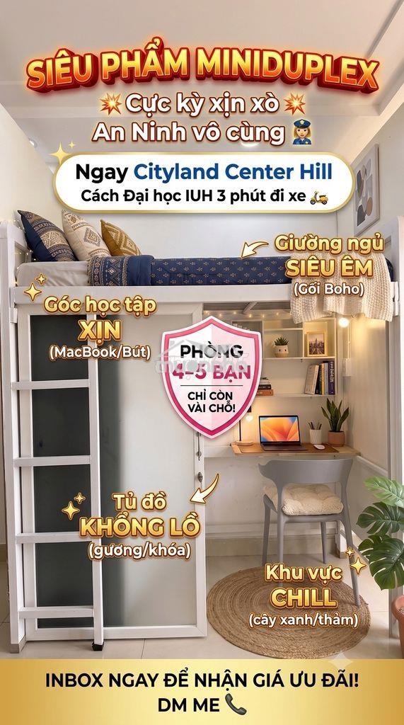 New miniduplex cityland center hills-0 đồng cp phát sinh - full option