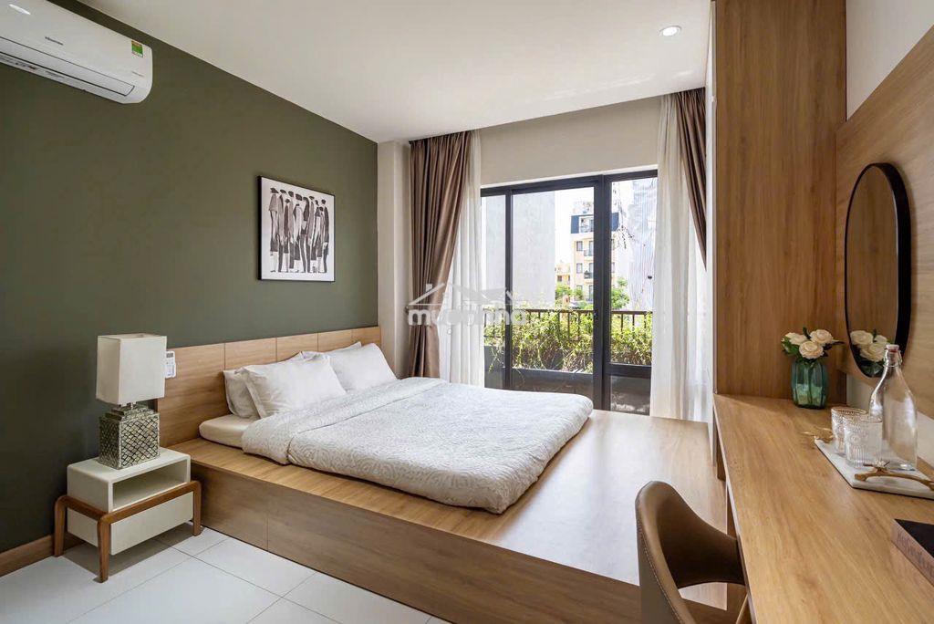 Cho thuê studio full nội thất, ban công riêng, thiết kế ốp gỗ sang - 2