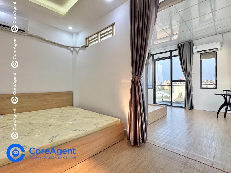 Cho thuê 2pn nguyên tầng – ban công thoáng, full nội thất – gần đầm sen