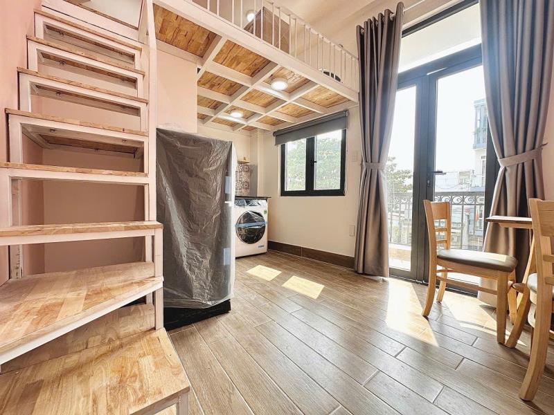 Cho thuê căn hộ duplex ban công có máy giặt riêng thang máy gần đh uef, hutech, gtvt, hồng bàng - 2