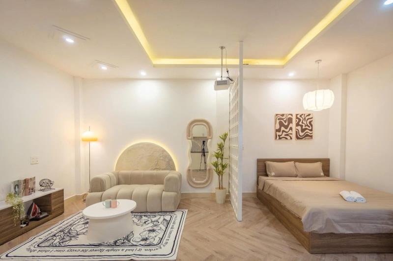 Cho thuê căn hộ cửa sổ nhiều ánh sáng xô viết nghệ tĩnh gần cầu thị nghè thang máy,khu vực an ninh