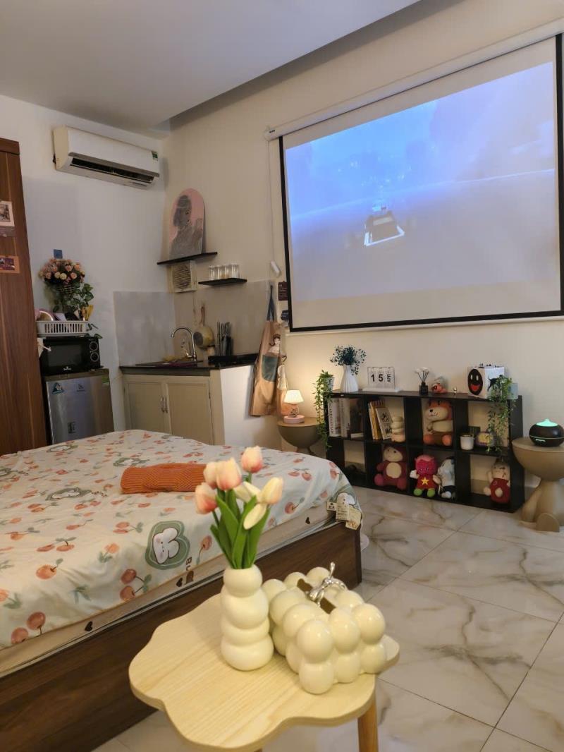 Căn hộ studio - phan đăng lưu - máy chiếu, sofa