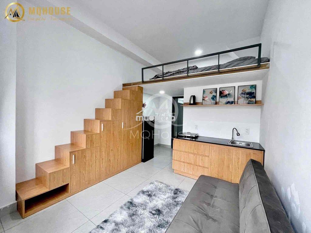Căn hộ mini giá rẻ gác cao tân bình phú nhuận gần hàng không huflit - 2