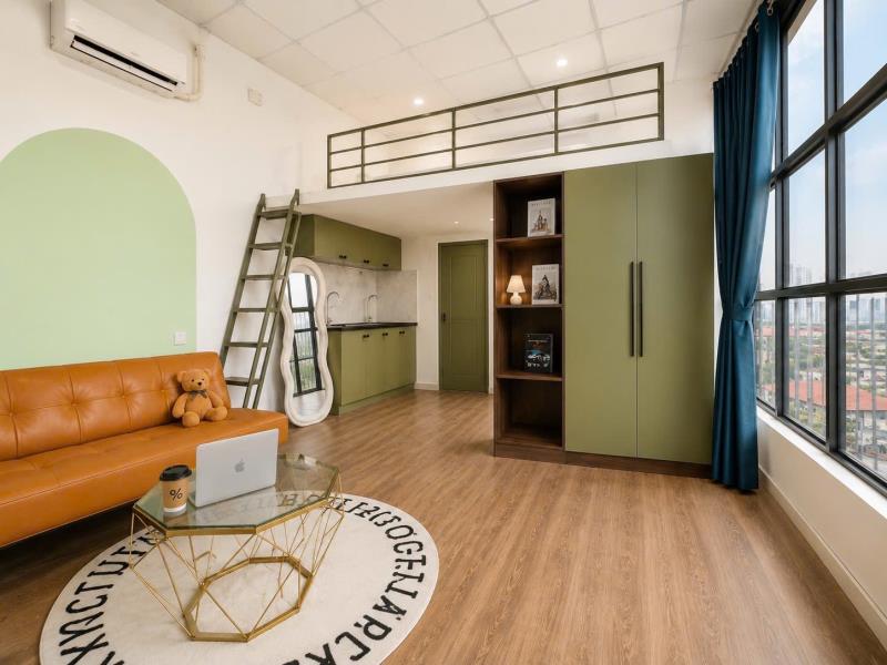 Cho thuê căn hộ thang máy. 300m đến đh giao thông vận tải,hutech, ngoại thương, hồng bàng, uef