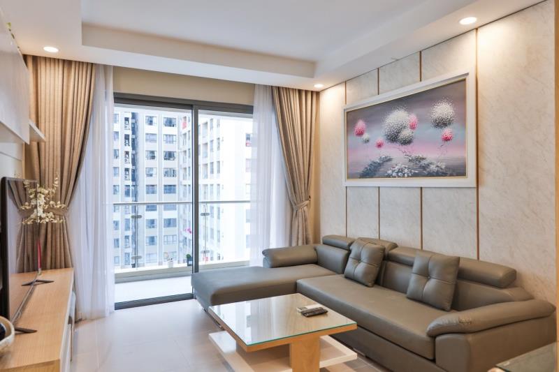 Cho thuê căn hộ the goldview q4: 2 phòng ngủ 2 nhà vệ sinh, view sông, giá chỉ 18tr/th- lh 0933600261 - 2