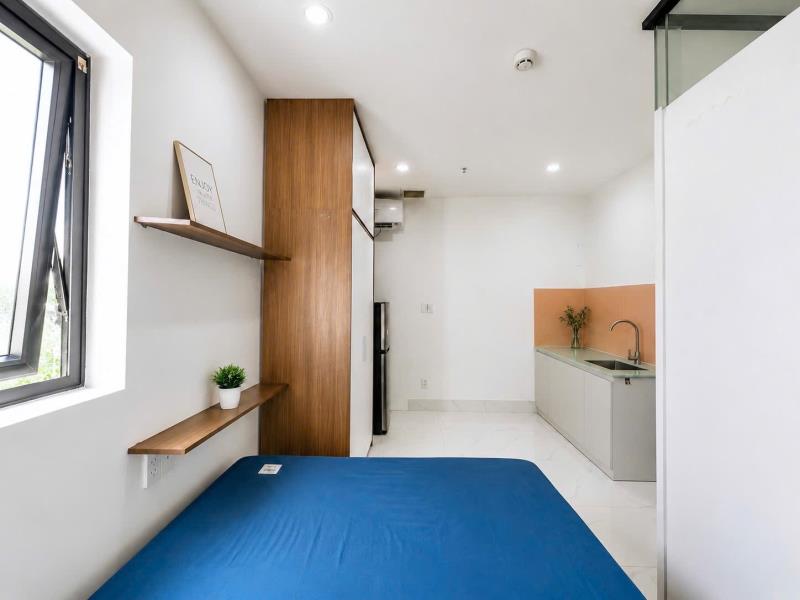 Cho thuê căn hộ studio thang máy cửa sổ trời gần đại học ngoại thương bình quới – bình thạnh  - 3