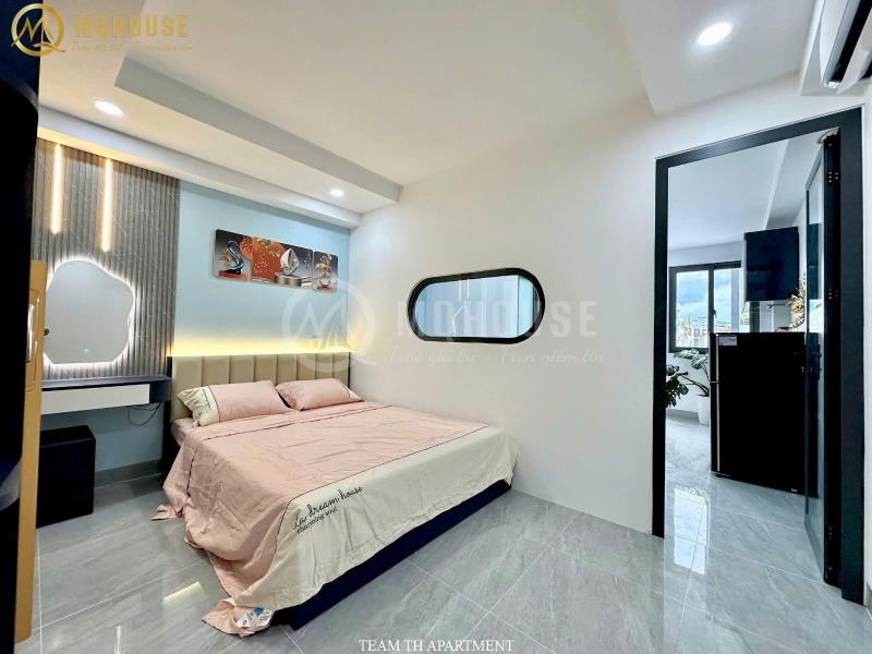 Cho thuê căn hộ 1 phòng ngủ bùi đình túy – ban công – thang máy - 2
