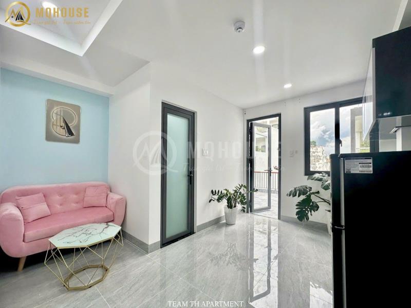 Cho thuê căn hộ 1 phòng ngủ bùi đình túy – ban công – thang máy