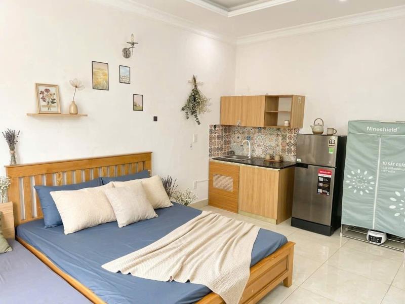 Studio full nội thất - ban công - ngay cổng dh văn lang - cách dh uth, hutech chỉ 5-10p di chuyển - 2