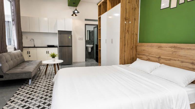 Cho thuê studio xô viết nghệ tĩnh – sân vườn – phòng mới – giá tốt cách đh ngoại thương chỉ 500m - 4