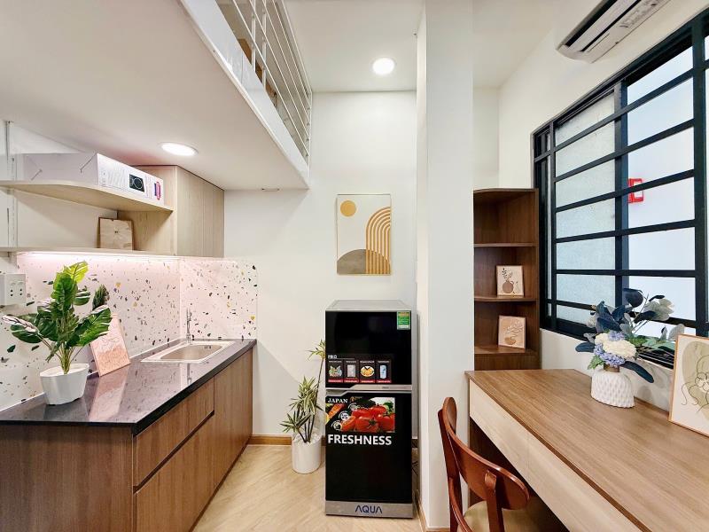 Trọ gác đẹp full nội thất thang máy - huit, vhu, đh hồng bàng - 2
