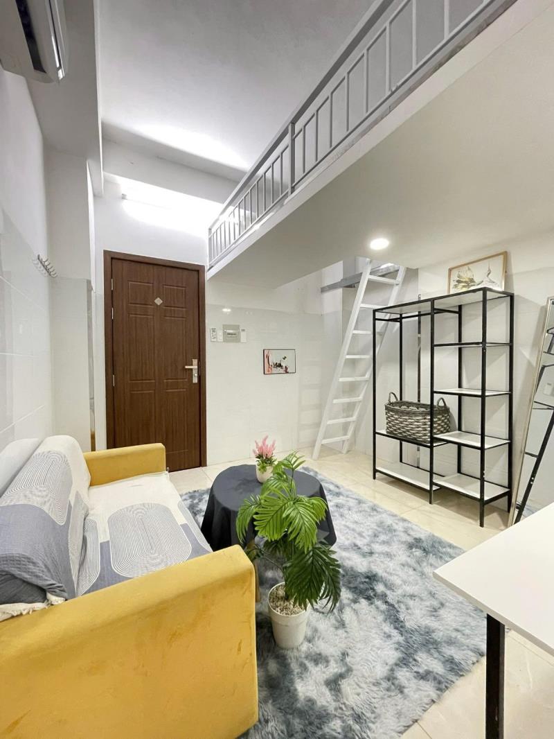 Duplex full nội thất - cửa sổ thoáng - nhà thang máy -  ngay cầu bông thuận tiện di chuyển các quận