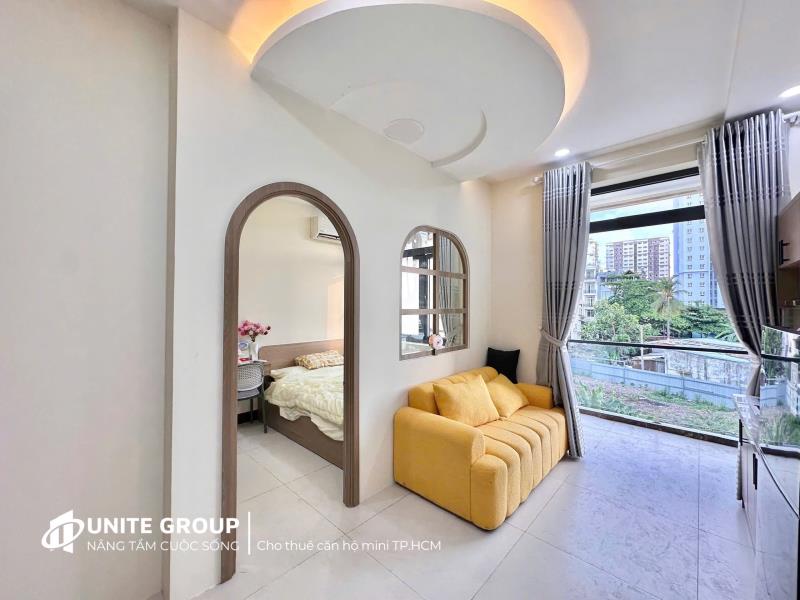 Cho thuê căn hộ 1 phòng ngủ ban công gần đại học văn lang nguyễn xí bình thạnh - 3