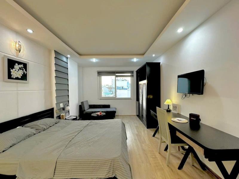 Căn hộ studio cực to cửa sổ lớn tủ lạnh 50m2 gần landmark81 vinhome central park bình thạnh