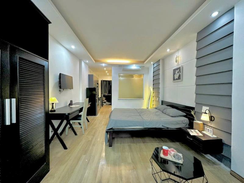 Căn hộ studio cực to cửa sổ lớn tủ lạnh 50m2 gần landmark81 vinhome central park bình thạnh - 2