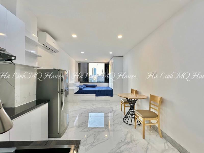 Cho thuê studio 30m2 full nội thất vị trí đắc địa ngay landmark 81 - ga metro văn thánh - cầu thủ thiêm