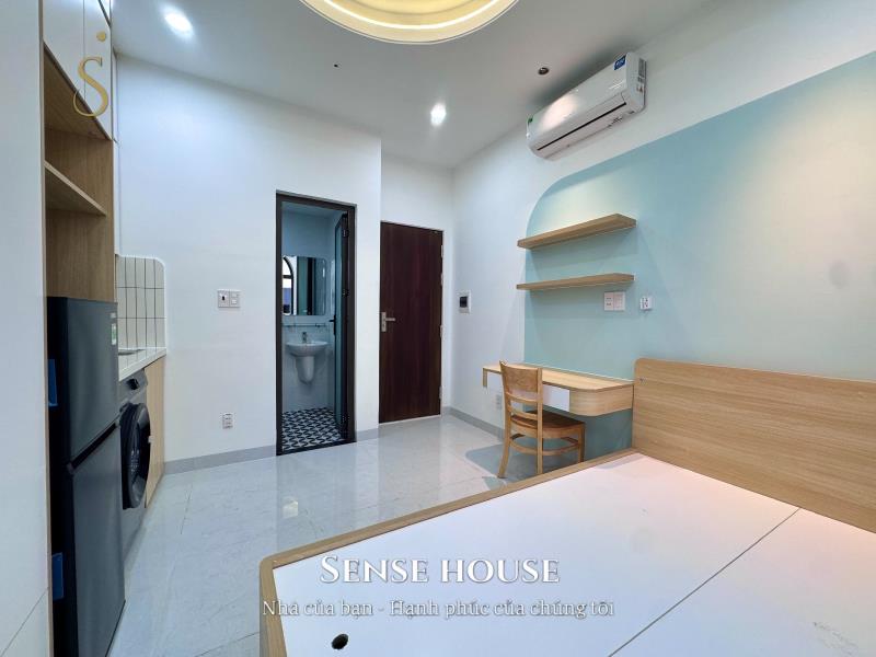 Chỉ 5 triệu cho studio cửa sổ vòm panorama cực chill | sẵn máy giặt riêng & full nội thất cao cấp | phan huy ích - 2