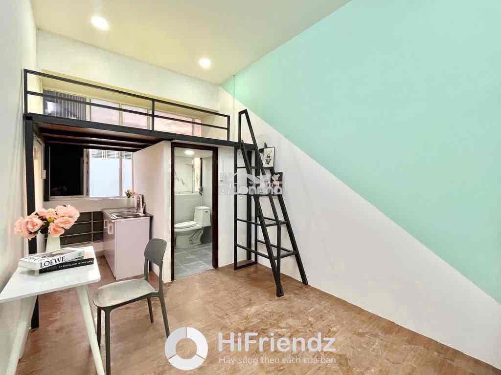 Cho thuê phòng gác full nội thất cửa sổ gần đh ueh - đh hoa sen - 2