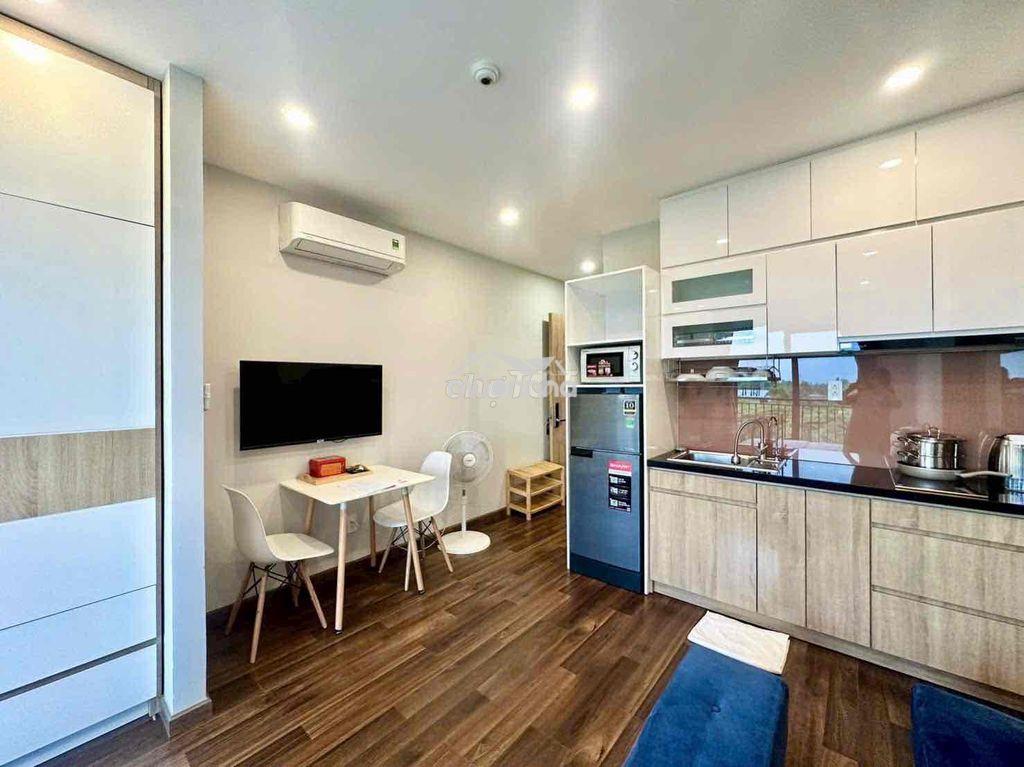Căn hộ studio bancol view thiên nhiên 40m2 full nội thất tại hoà bình - 3