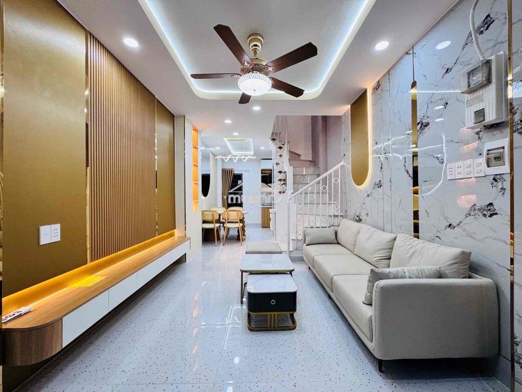 Phú nhuận - cách mặt tiền 2 căn - 2 mặt thoáng - 3 tầng - 4pn - 2