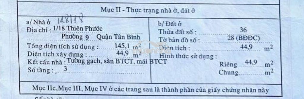 Bán nhà hẻm 128 thiên phước – phường tân hòa, tp.hcm - 4