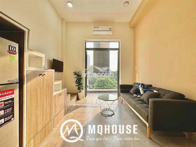 Cho thuê căn hộ duplex full nội thất ban công gần lotte mart,tdtu,ufm