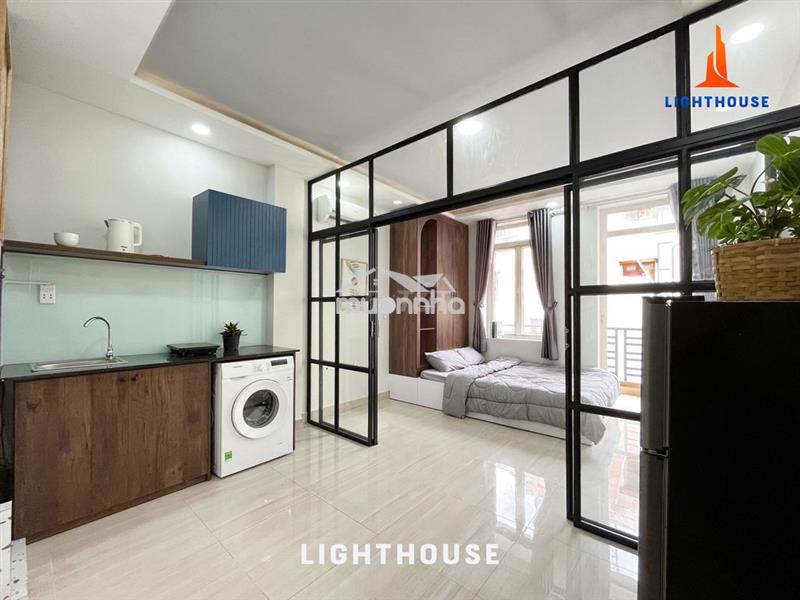 Căn hộ 1pn- ban công- máy giặt riêng ngay đh bách khoa- kinh tế 5p