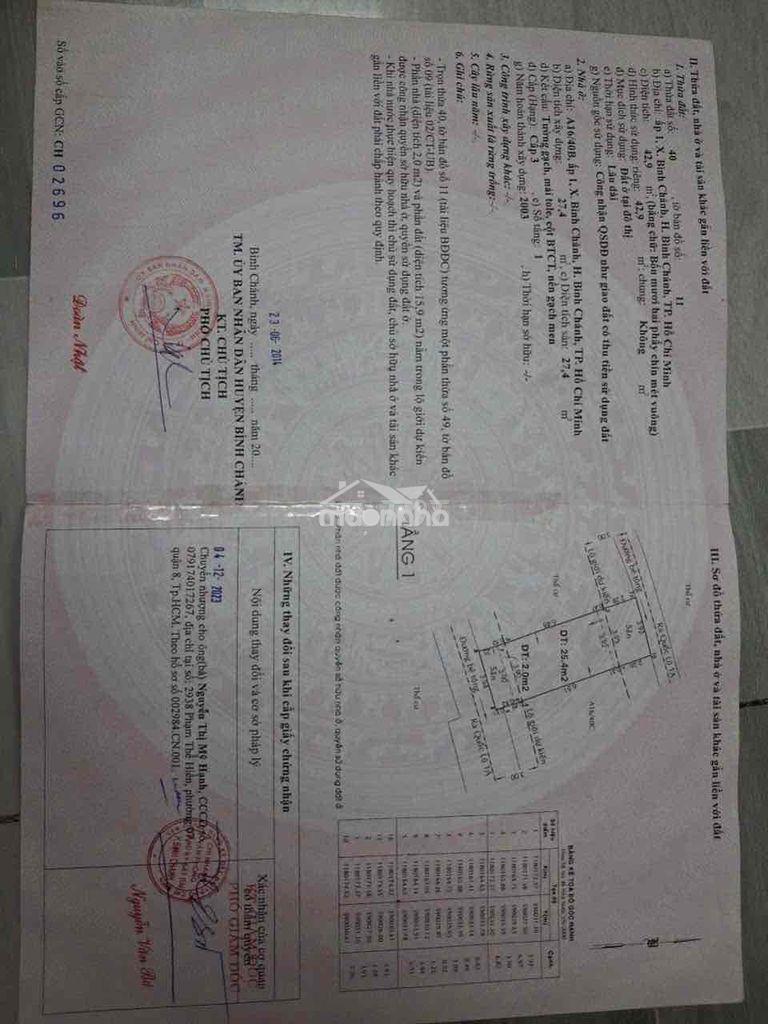 🏠Cần bán căn nhà cấp bốn số 2164/15/6 đường lê khả phiêu , xã bình chá - 3