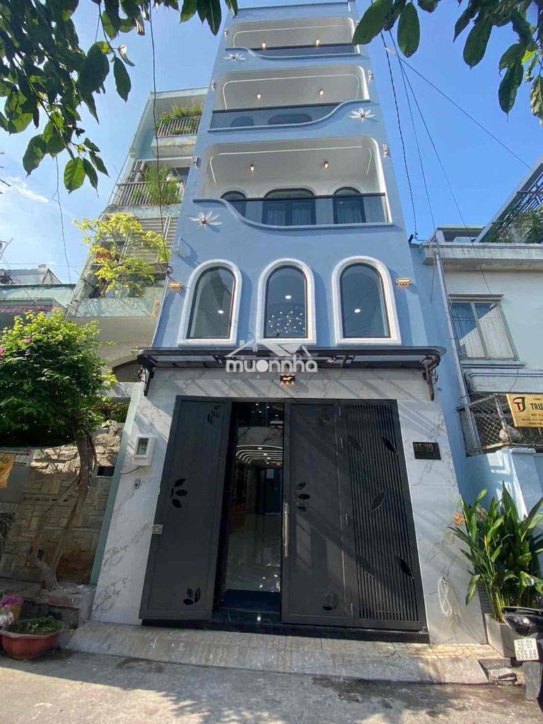 Nhà 4 tầng mới đẹp thang máy hẻm 8m văn cao tân phú