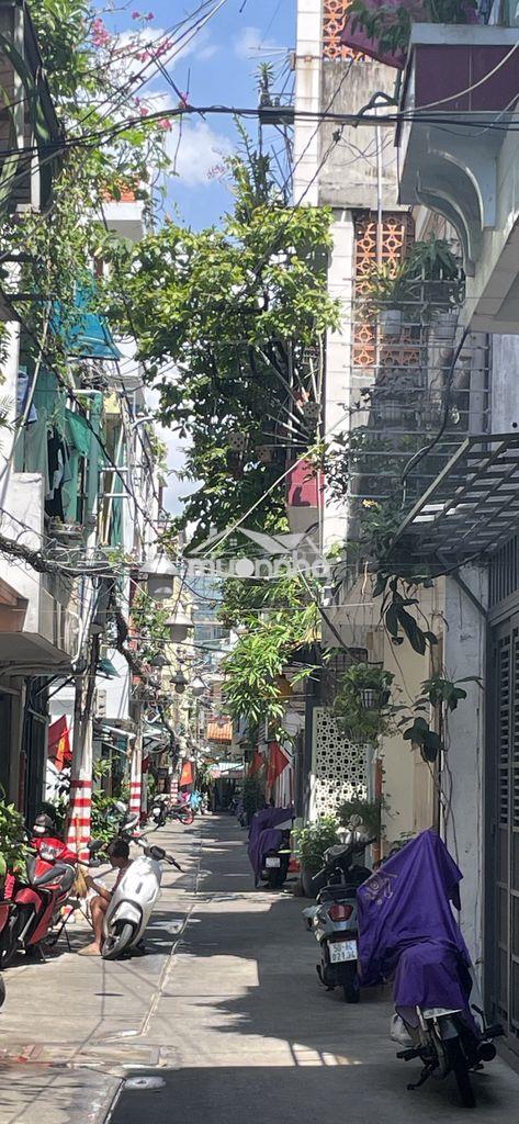 Mặt tiền hẻm 4m nhà đẹp mới toanh 2 tầng- 2 mặt hẻm
