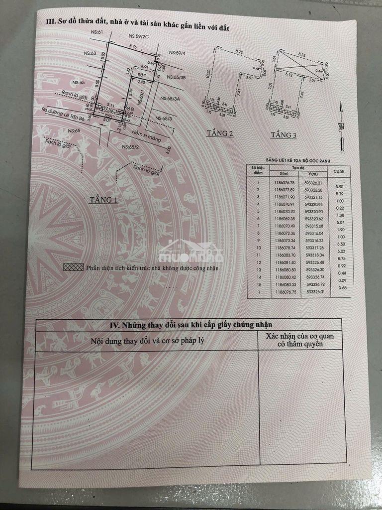 Chính chủ bán căn nhà cấp 3 ngay trung tâm phường an lạc - 2